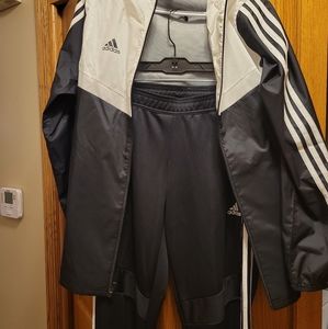 Adidas nylon pants and jacket